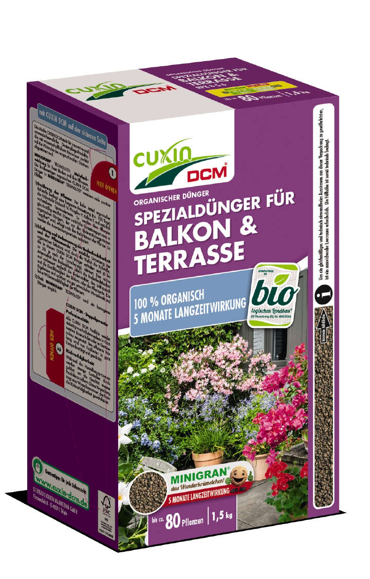 CUXIN Spezialdünger für Balkon & Terrasse